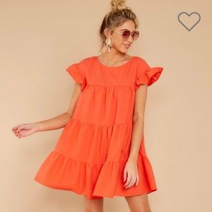 Take Nothing Less Melon Dress sz M